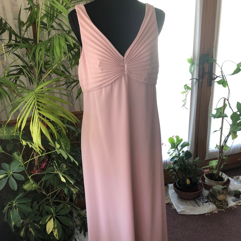 Jump Apparel Light Pink Maxi with Pleated Top